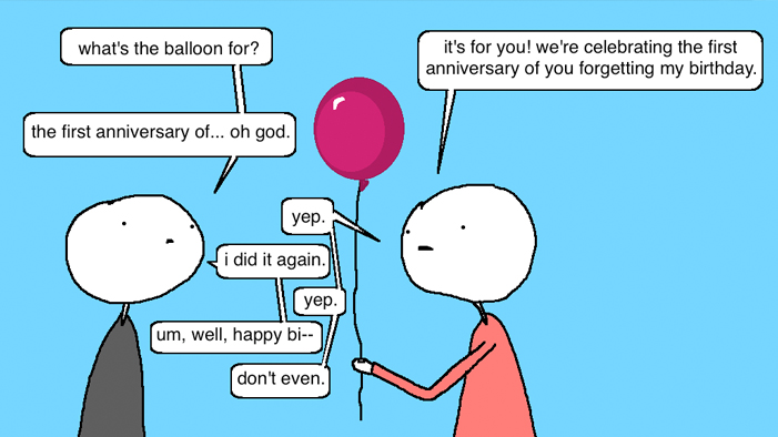 Auntie SparkNotes: My Friends Forgot My Birthday