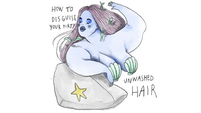 Dirty Hair Tips from Mermaids