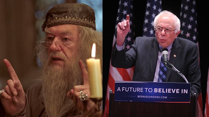 Who Said It: Bernie Sanders or Albus Dumbledore?