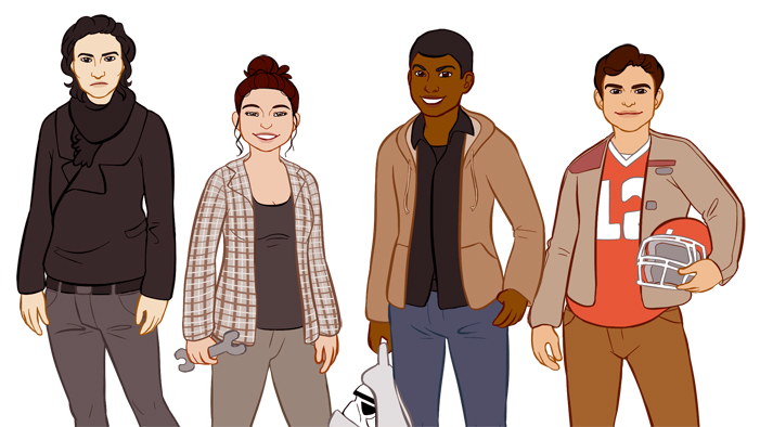 Our Fave <em>Force Awakens</em> Characters-In High School!