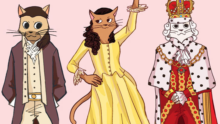 All of the Characters in <i>Hamilton</i>... as Cats!