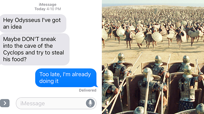 The Odyssey As Told in a Series of Texts