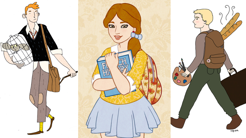 Your Fave Fictional Characters Get Back-to-School Makeovers