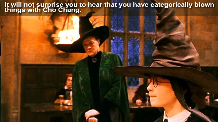 Questionable Advice From the Love Life Sorting Hat