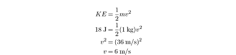 What is the formula for kinetic energy?