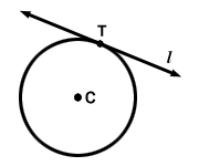 Image result for line tangenting a circle images