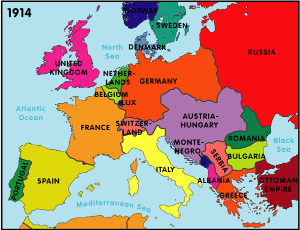 european alliances 1914