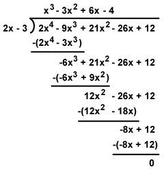 SparkNotes: Algebra II: Polynomials: Long Division of a Polynomial by a