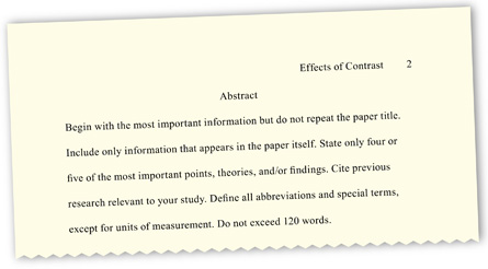Apa example of a research paper