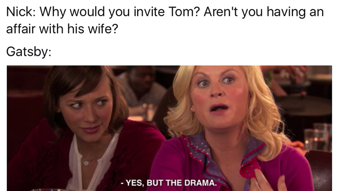 A Roundup of the Funniest Great Gatsby Memes You’ll Ever See | The ...