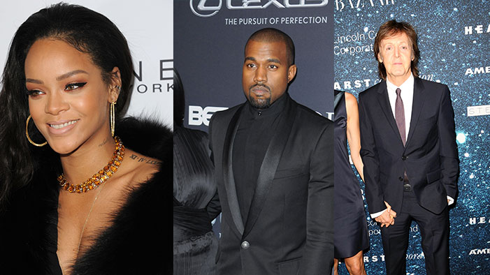 What Do You Get When You Mix Ri-Ri With Kanye and a Beatles God? A GOOD TUNE FOR A SNOWPOCALYPSE