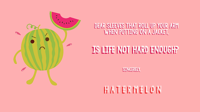 Notes to the THINGS WE HATE and the PEOPLE THAT ANNOY US