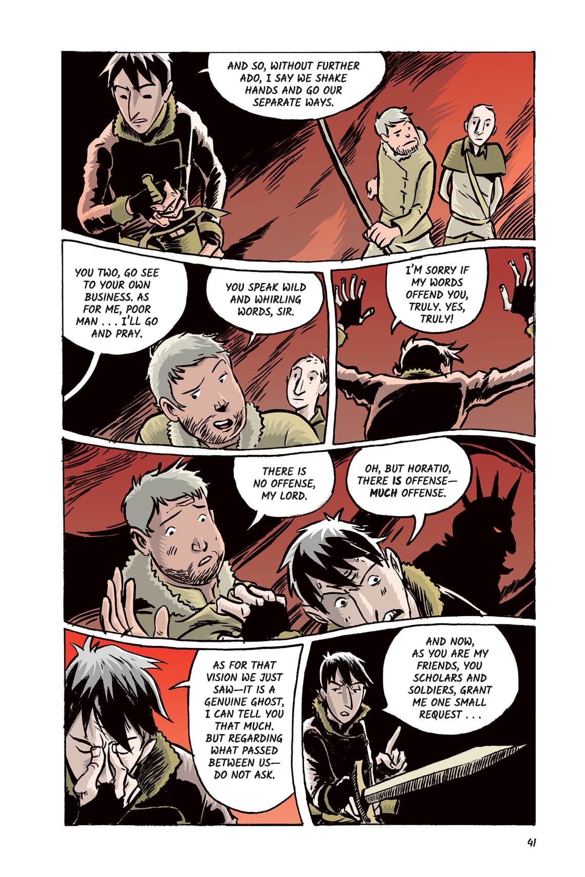 Hamlet Act 1 Scene 5 Page 41 Graphic Novel SparkNotes