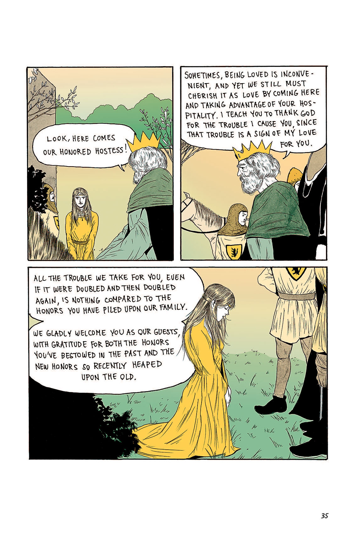 Macbeth Act 1 Scene 6 Page 35 Graphic Novel SparkNotes