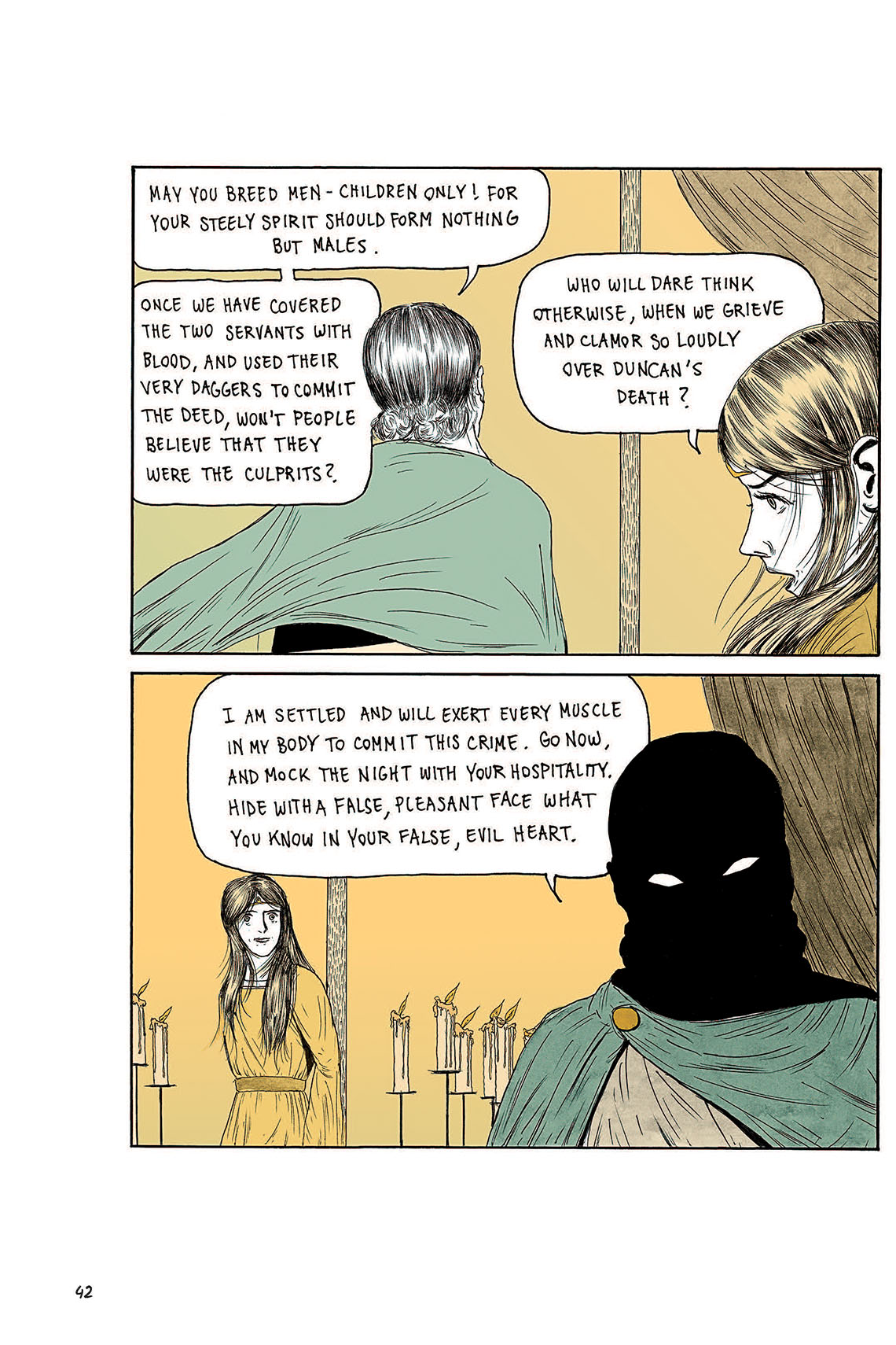 Macbeth Act 1 Scene 7 Page 42 Graphic Novel SparkNotes