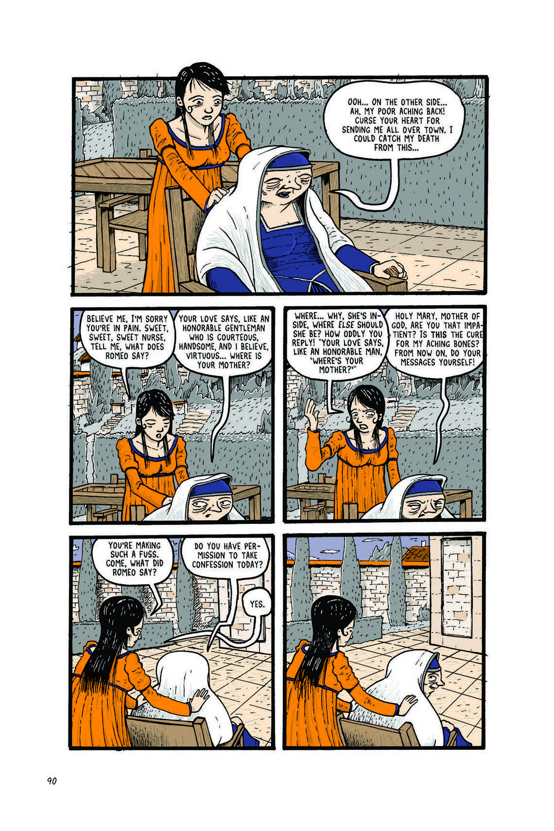 Romeo And Juliet Act 2 Scene 5 Page 90 Graphic Novel Sparknotes